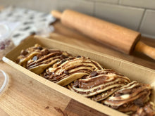 Load image into Gallery viewer, VALENTINE&#39;S DAY – Chocolate, Hazelnut, Rose &amp; Cookie Crumb Babka Kit
